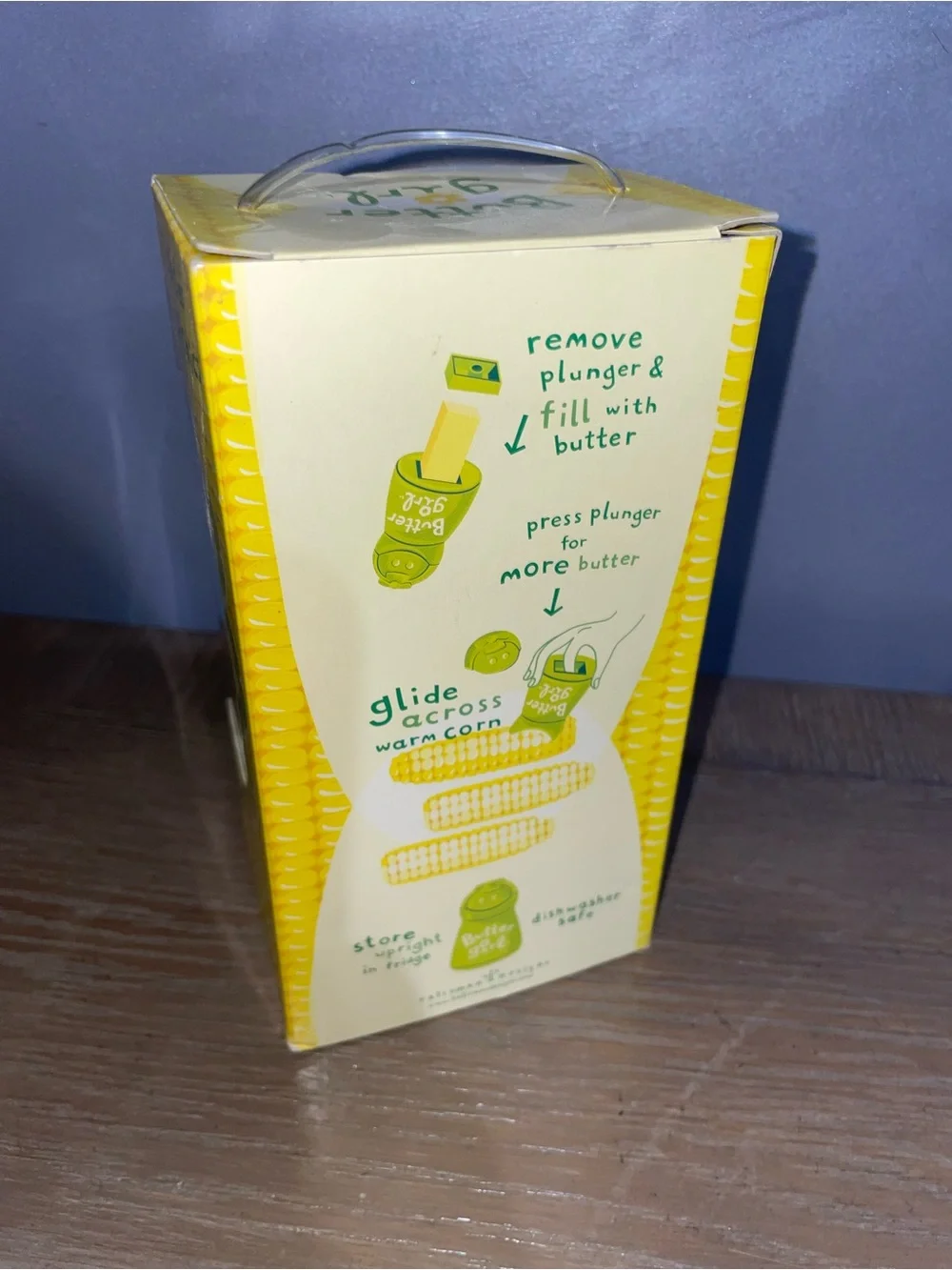 NIB She Butters Corn! Girl Yellow Corn Butter Spreader cute gift